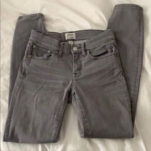 Jcrew Grey toothpick jeans